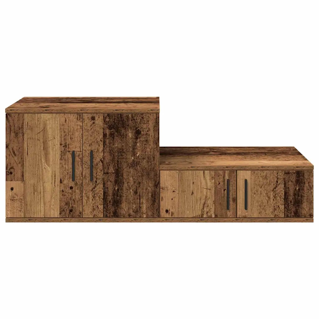 Armadio 2 pz Legno vecchio 127 x 41 x 40 cm Legno multistrato CFW1818148