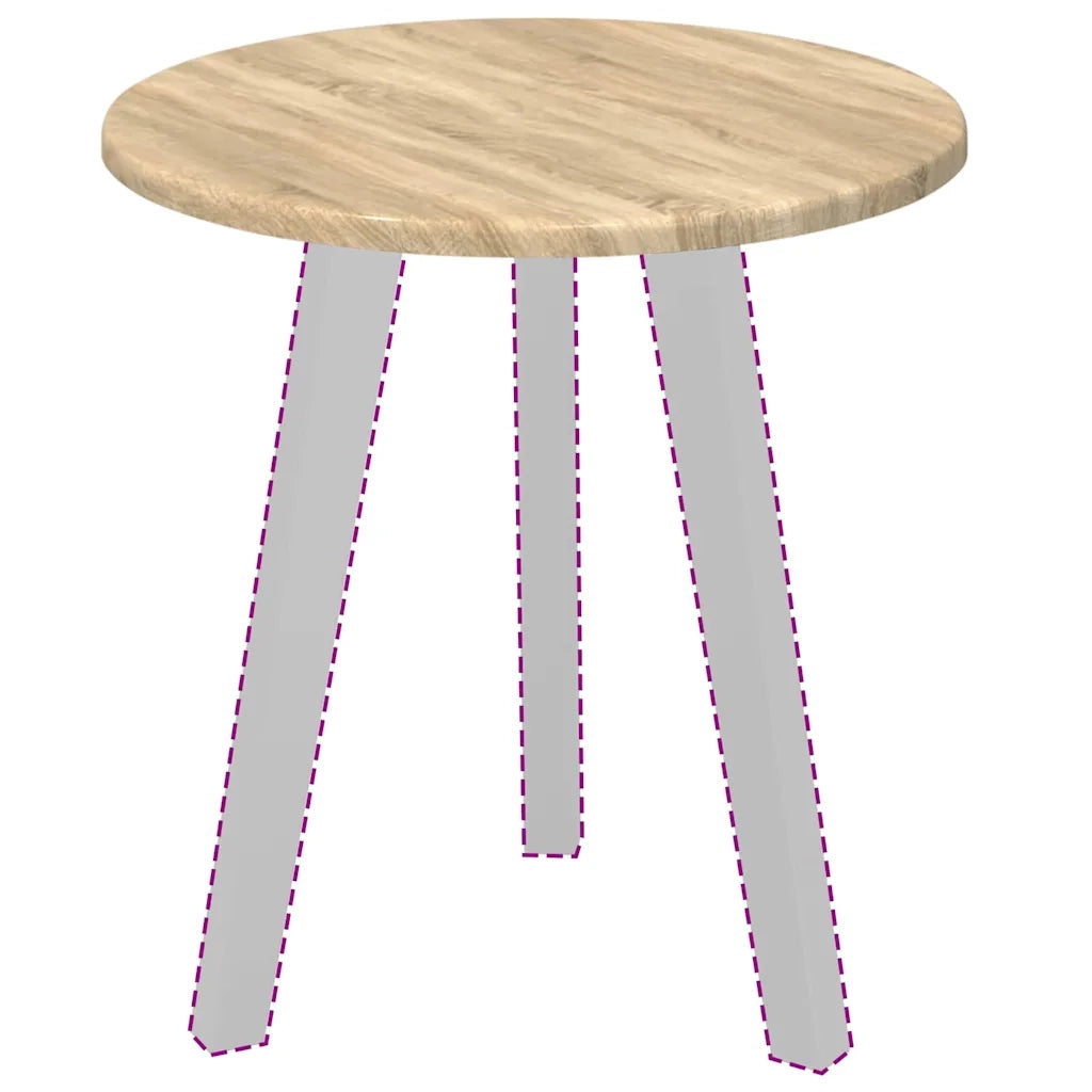 Piano del tavolo rovere sonoma Ø 40 x 1,5 cm Legno multistrato