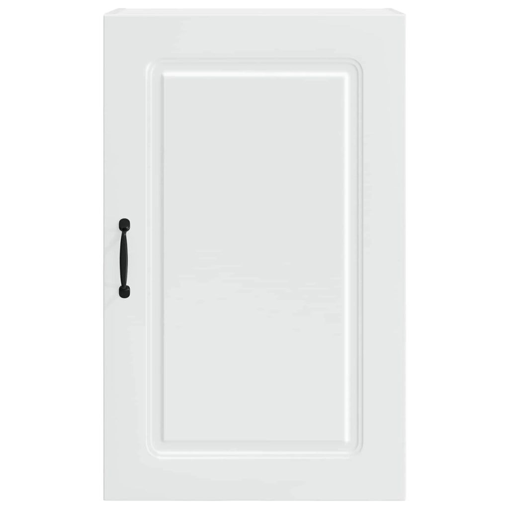 Mobile da cucina rettangolare dal design moderno con ampio spazio contenitivo 50 x 31 x 80 cm in legno composito bianco 02_0053713