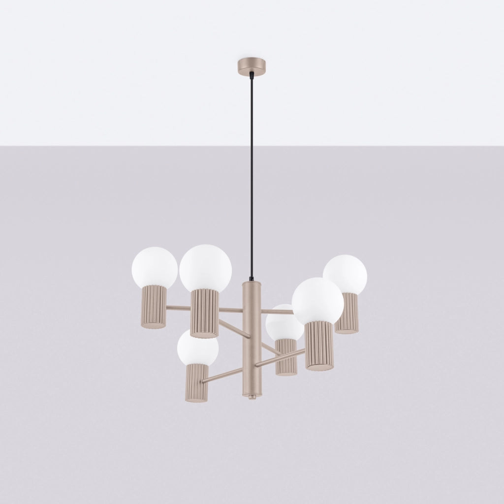 Lampadario HALO 6 taupe