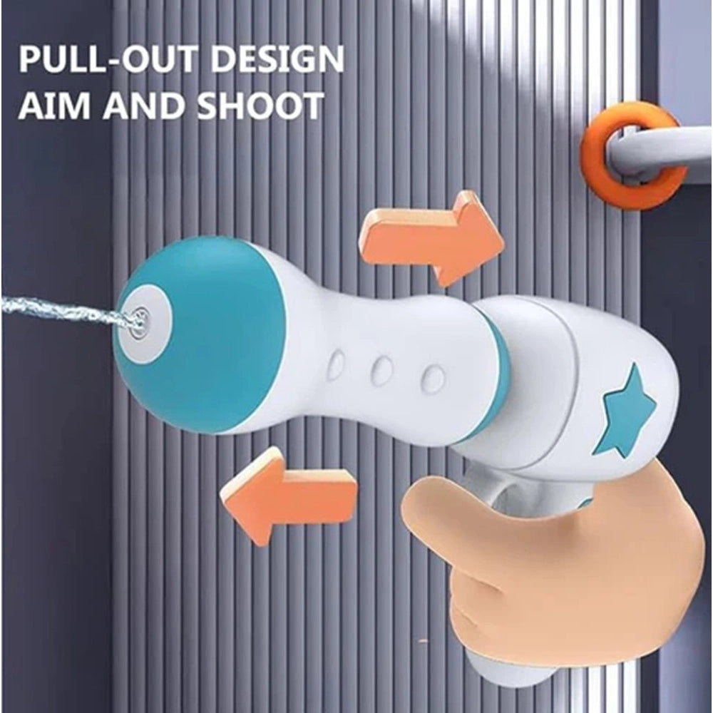 Trade Shop - Zaino Con Pistola Ad Acqua Per Bambini Giocattolo 21x26cm Design Astronauta 618548 -