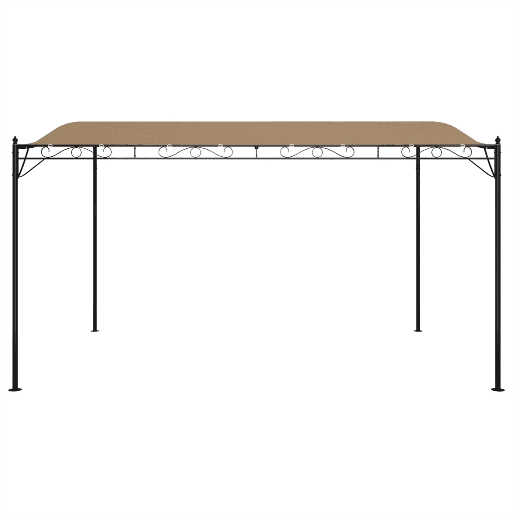 Tettoia Tortora 4x3 m 180 g/mÂ² Tessuto e Acciaiocod mxl 105563