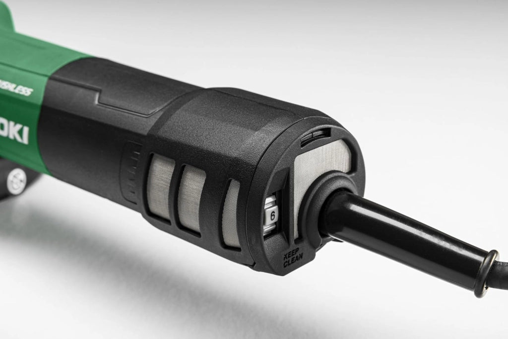 Smerigliatrice angolare - 1320W, 125mm, Brushless, velocità variabile, arresto anti-contraccolpo, avvio morbido, elettronica costante, protezione senza attrezzi, impugnatura sottile