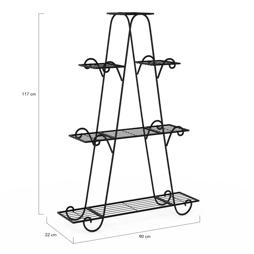 IDMarket - Estante para macetas - soporte metálico para plantas