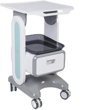 Carrello Medico 50 kg Sostenibile - Trolley con Piastra di Lavoro - Ruote Universali - Maniglia Ergonomica - Bordi Antiscivolo - Adatto per Salone di Bellezza/Laboratorio