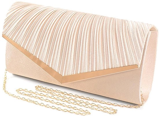Clutch con glitter a catena dorata per borse da sera per donne, piccola borsa da braccio, borsa da sera elegante con catena per abiti da sera