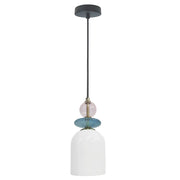 Sospensione Tropea vetro bianco E27 15W Light Prestige