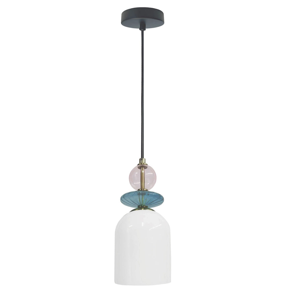 Sospensione Tropea vetro bianco E27 15W Light Prestige