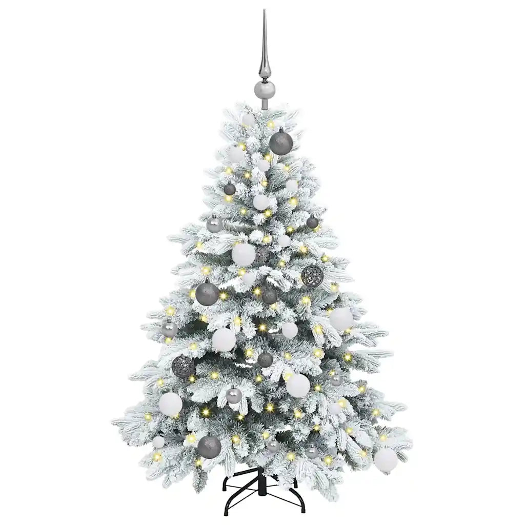 Albero di Natale artificiale con 150 LED Bianco 120 cm PE e PVC 3397587