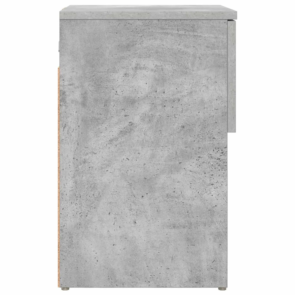 Armadietto per letto 2 pz Grigio Cemento 29 x 31,5 x 49 cm CFW5721421
