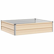 Letto rialzato da giardino Avorio 100 x 80 x 24 cm 8006469