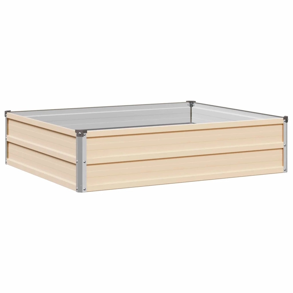 Letto rialzato da giardino Avorio 100 x 80 x 24 cm 8006469