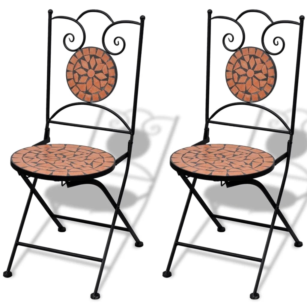 Set di mobili da bistrot da 3 pezzi con piastrelle in ceramica color terracotta 02_0014539