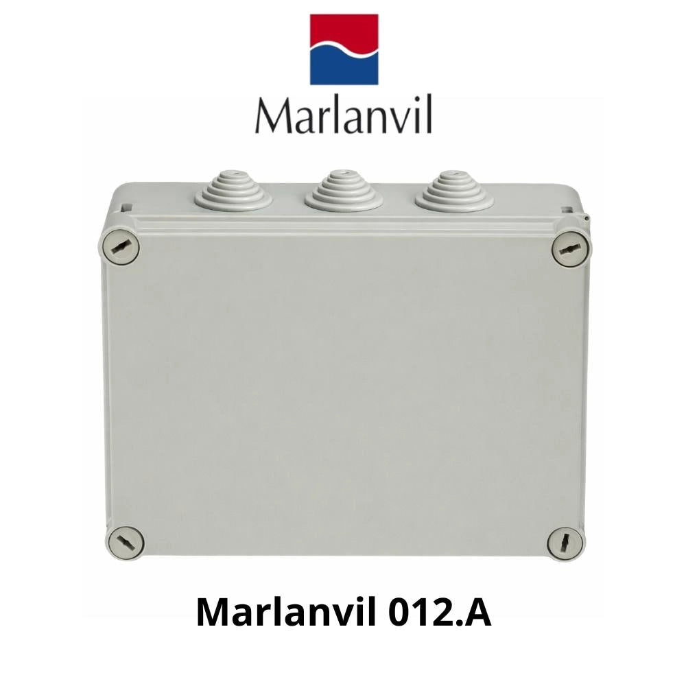 Cassetta stagna marlanvil 012.a ip65 per connessioni elettriche 300x220x120mm