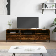 Mobile Porta TV Rovere Fumo 150x30x44,5 cm in Legno Multistrato 831289