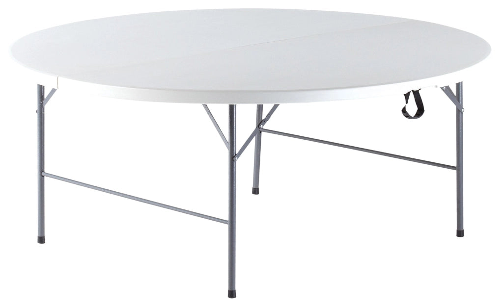 Tavolo Catering Rotondo Pieghevole Ø181cm Morel Bianco