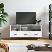 Mobile Porta TV Bianco 102x36x50 cm in Legno Multistratocod mxl 79043