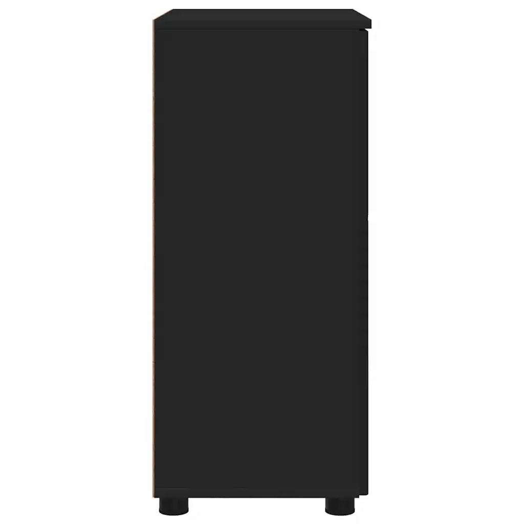 Mobile da Bagno con archiviazione Nero 60 x 35 x 80 cm 883305