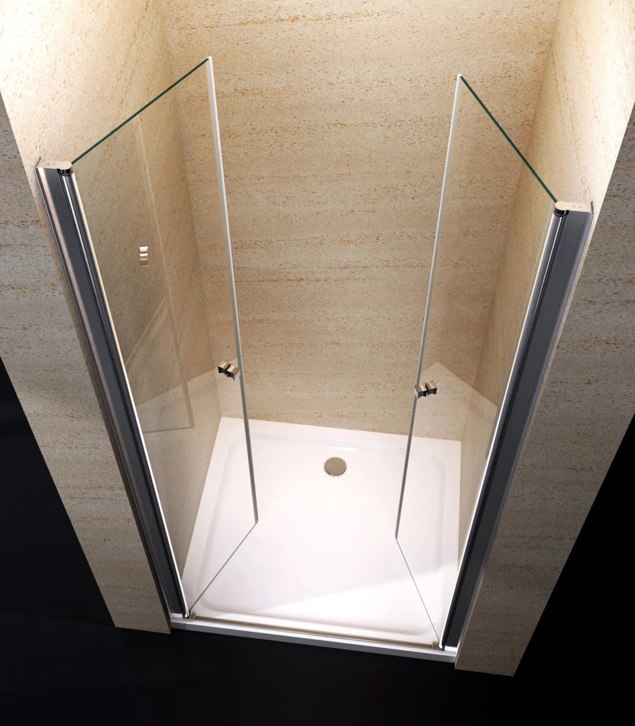 Porta doccia saloon, cristallo 6mm opaco 100cm h190cm Agnes