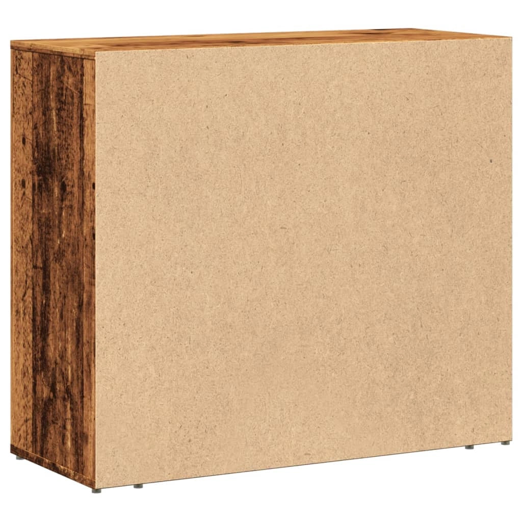 Buffet credenza cassettiera armadio mobile contenitore organizer cucina soggiorno salotto legno vecchio 80 x 33 x 70 cm legno ingegnerizzato marrone 02_0036611