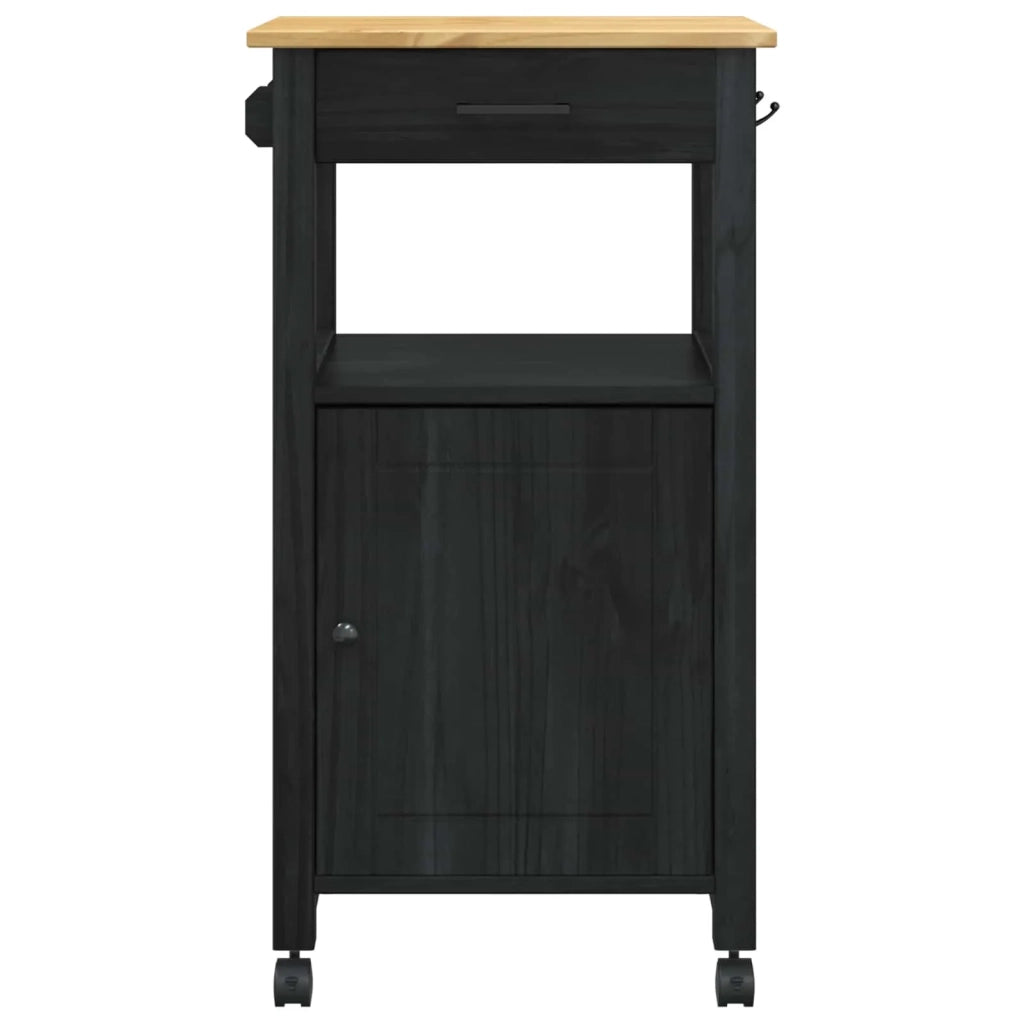 Carrello da Cucina MONZA Nero 48 x 40 x 88,5 cm CFW6157877