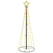 Albero di Natale | Decorazioni natalizie a Cono Bianco Caldo 108 LED 70x180 cm
