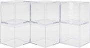 Acquario Opportuno per Conservazione - Cassetto di Stoccaggio in Acrilato Translucido - Cubo di Plastica Transparente - Ideale per Caramelle e Regali - Organizzazione - 6 Set - Ottimo per Matrimoni