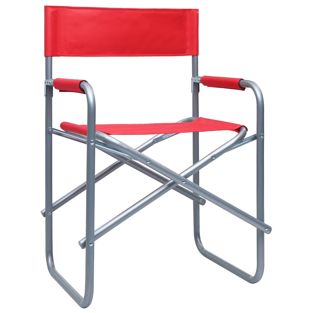 Sedie da Regista 2 pz in Acciaio Rosse cod mxl 106981