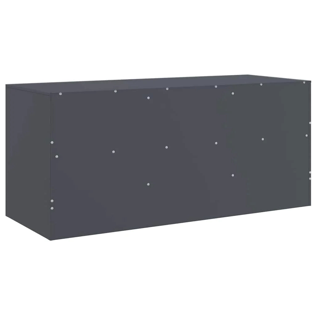 Mobile TV multimediale mensola TV credenza TV adatto per sala da pranzo soggiorno camera da letto antracite 99 x 39 x 44 cm acciaio antracite 02_0026408