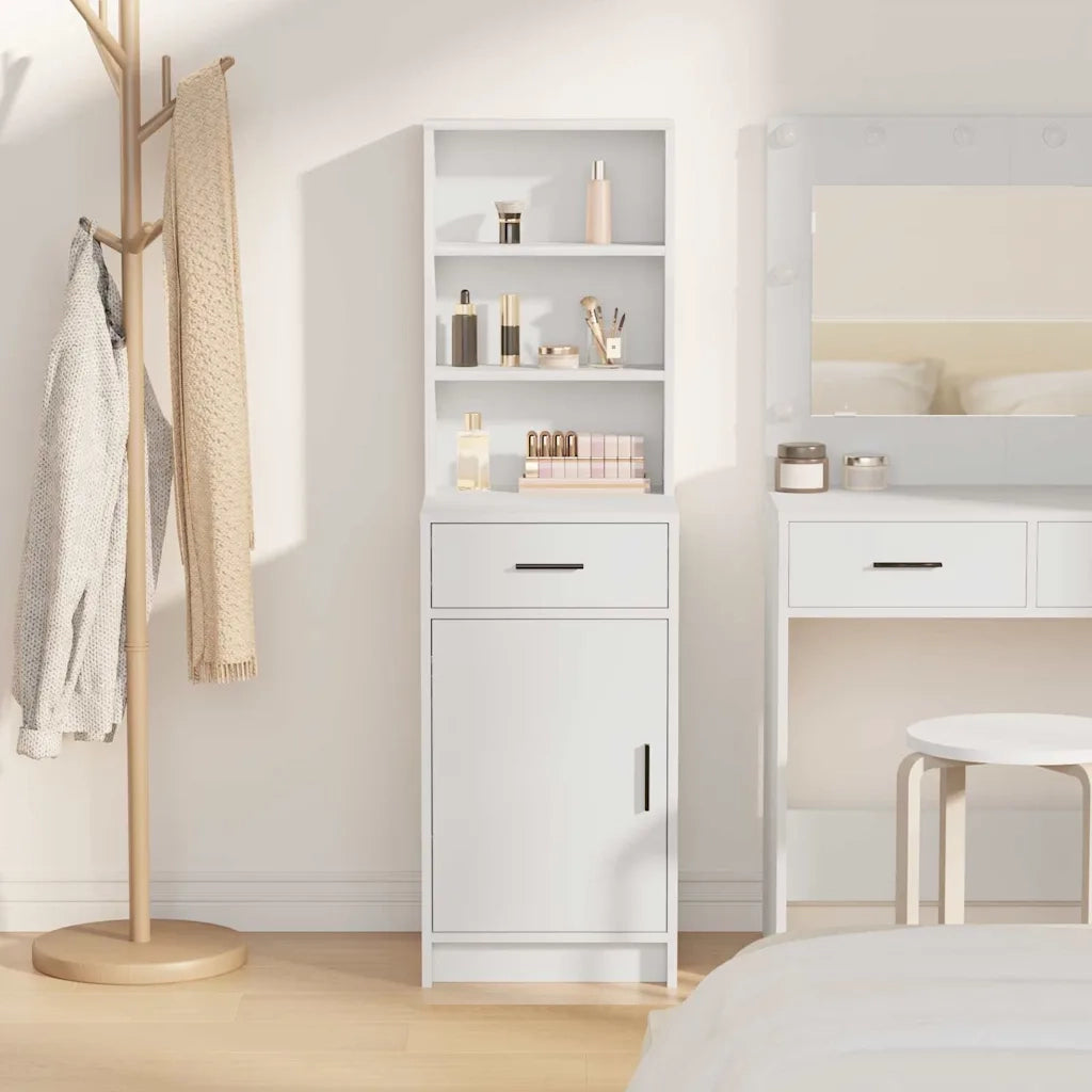 Credenza Bianco 40 x 40,5 x 135 cm Legno multistrato 865073