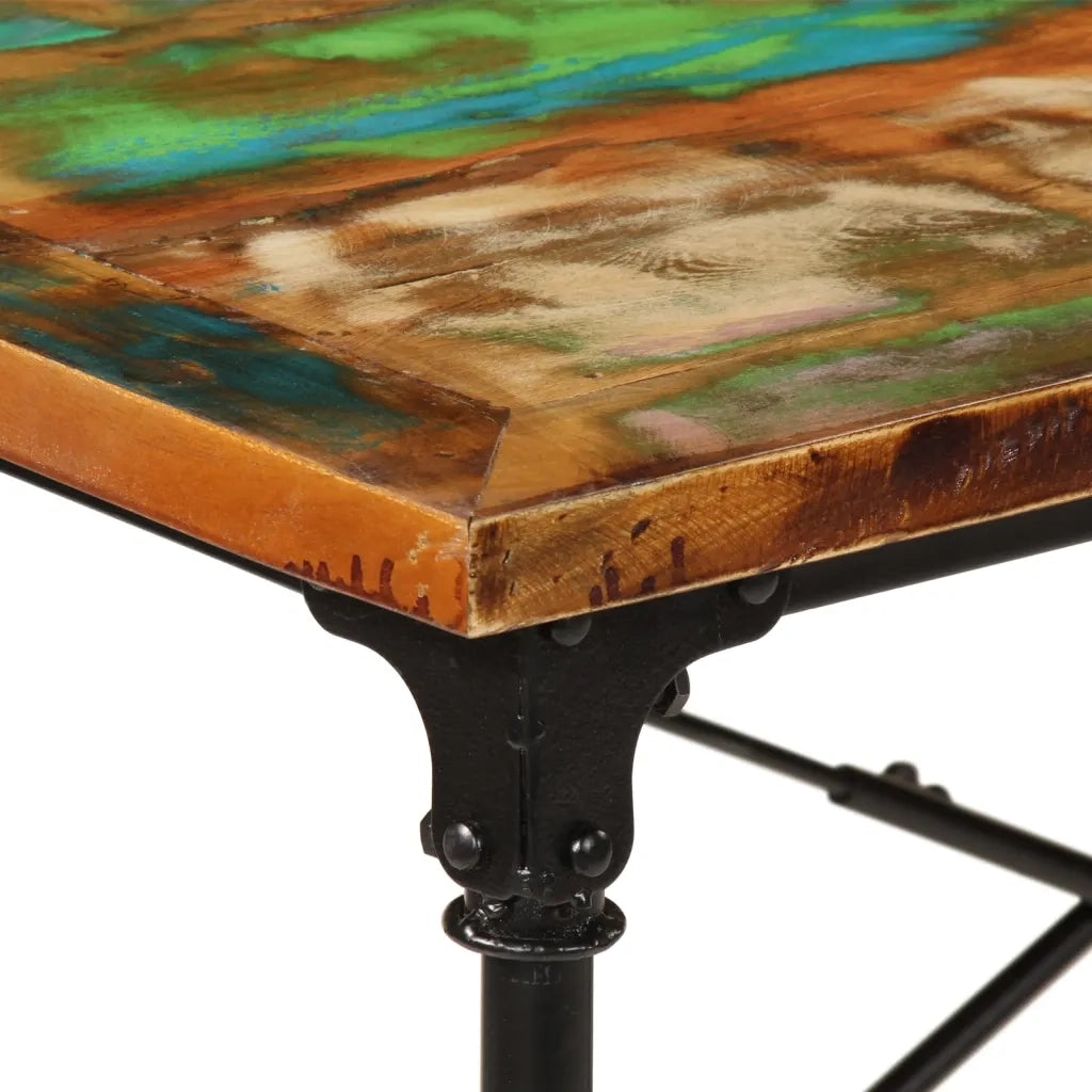 Tavolo da Pranzo 220x90x77 cm in Legno Massello di Recupero