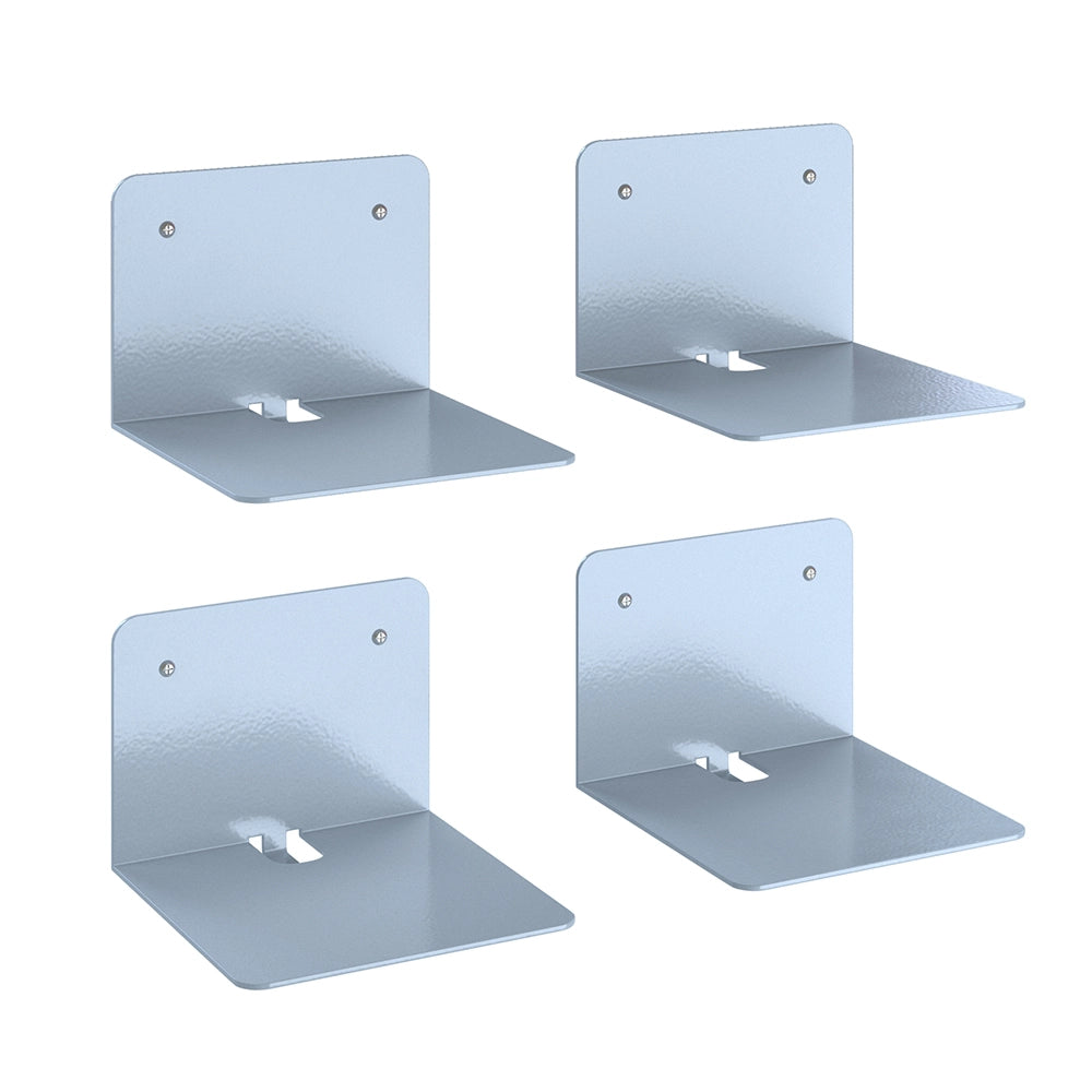 Vicco Libreria da parete Grigio 12.5 x 9 cm Set di 4