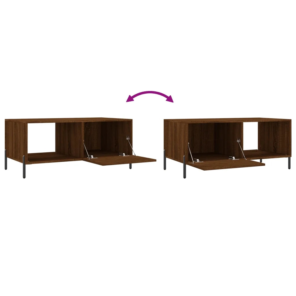Tavolino da salotto | Tavolino da caff¨¨ | Tavolino da Soggiorno Rovere Marrone 90x50x40cm Legno Multistrato