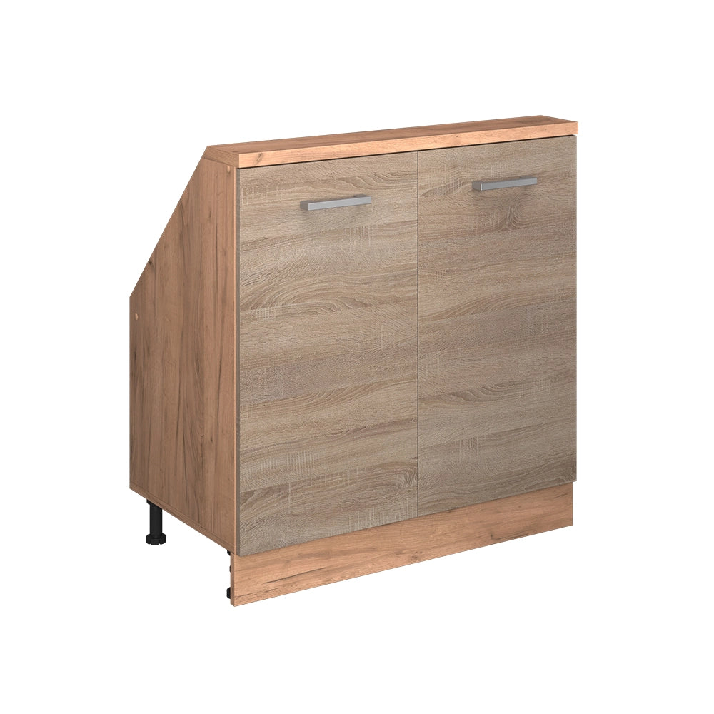 Mobile sottotetto Rion Sonoma/Rovere dorato con 2 porte Vicco