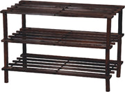 MAURY'S WOODY SCAFFALE 3 PIANI 64X26X49CM NOCE SCURO