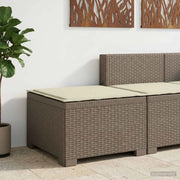 Divano da esterno-Divano da Giardino a 1 Posto con Cuscino Aspetto Rattan PP 162564