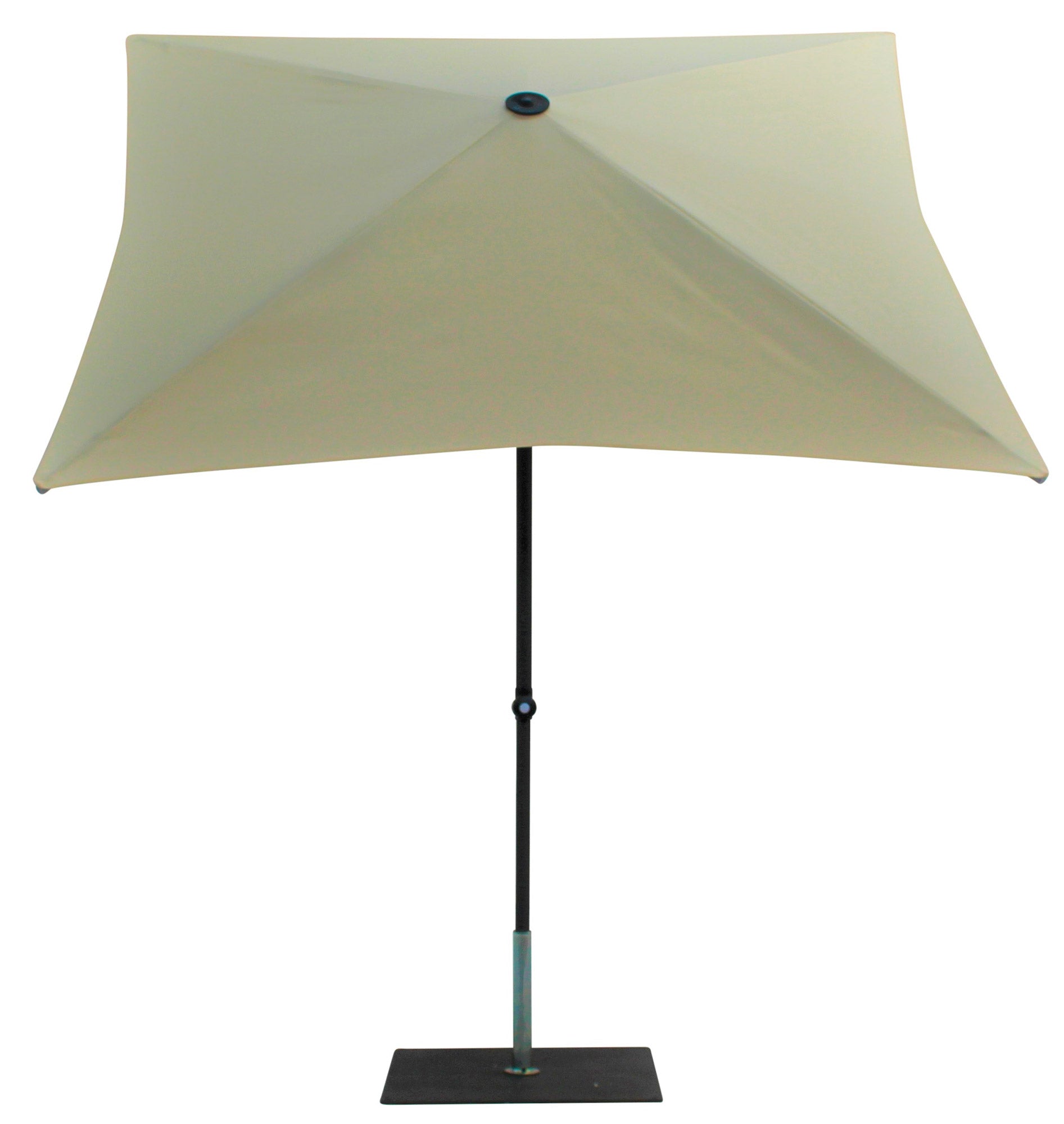 Ombrellone da Giardino 2x2 m Palo Ø38 mm in Alluminio Tessuto Poliestere Trend Ecru