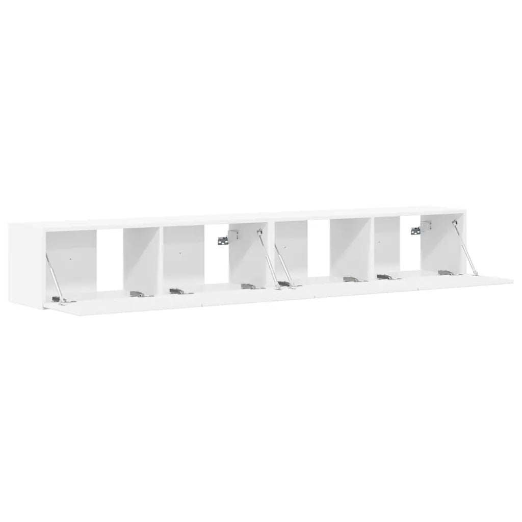 Mobile TV da parete 2 pcs Bianco 98 x 31 x 29,5 cm 892230