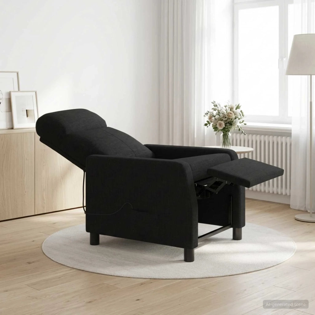 Divano Sedia-Poltrona Massaggiante Nero Tessuto 133886