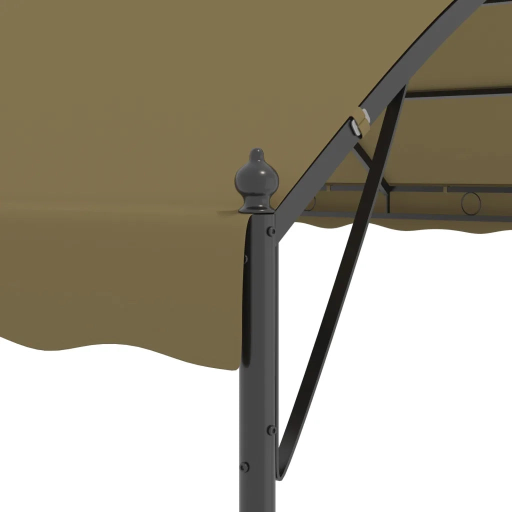Gazebo 4x3x2,6 m Grigio Talpa 180 g/mÂ²