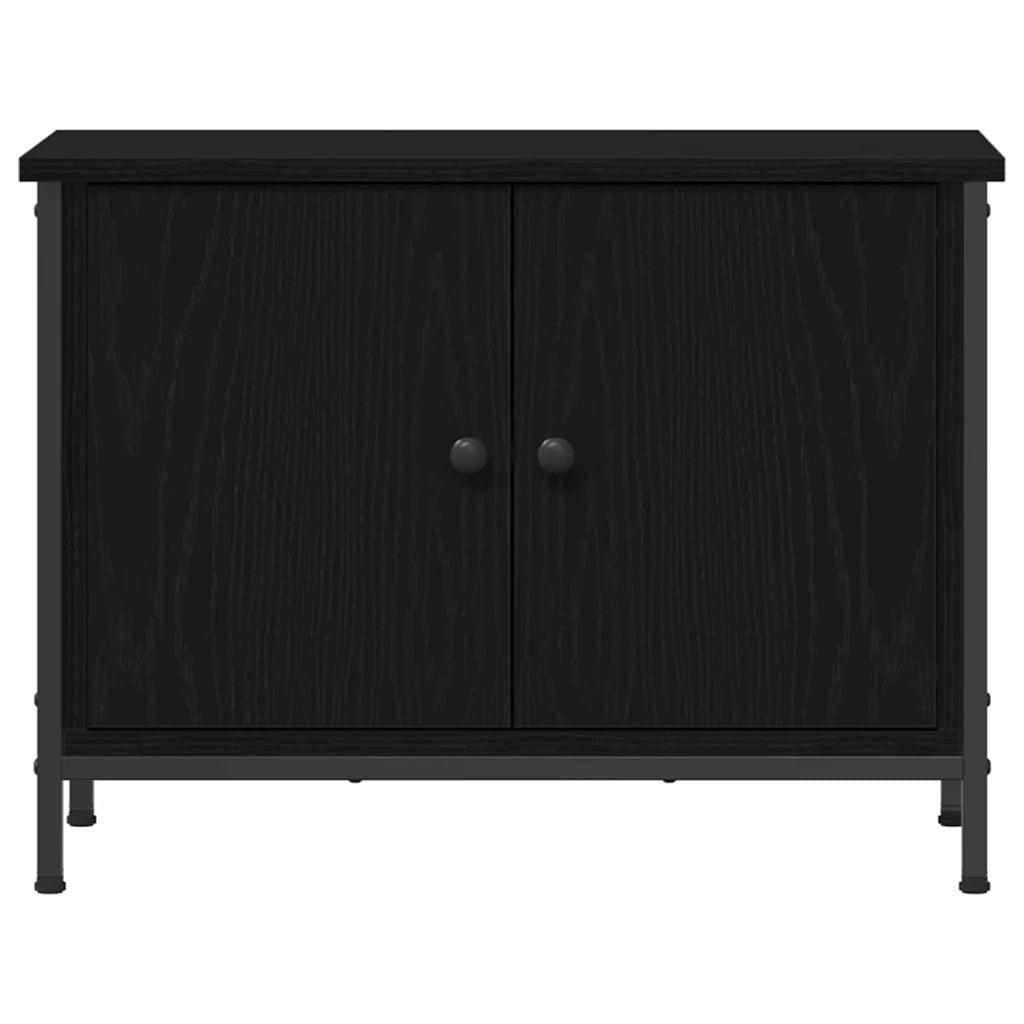 Mobile TV Rovere Nero 60 x 35 x 45 cm Legno multistrato 873891