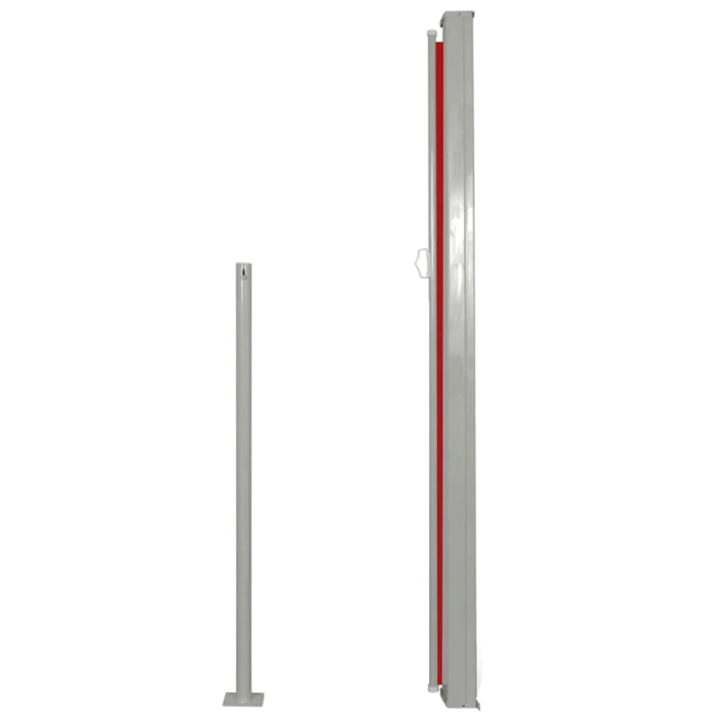 Tenda da sole laterale retrattile/schermo privacy per patio giardino terrazza balcone 160 x 300 cm rosso 02_0007051