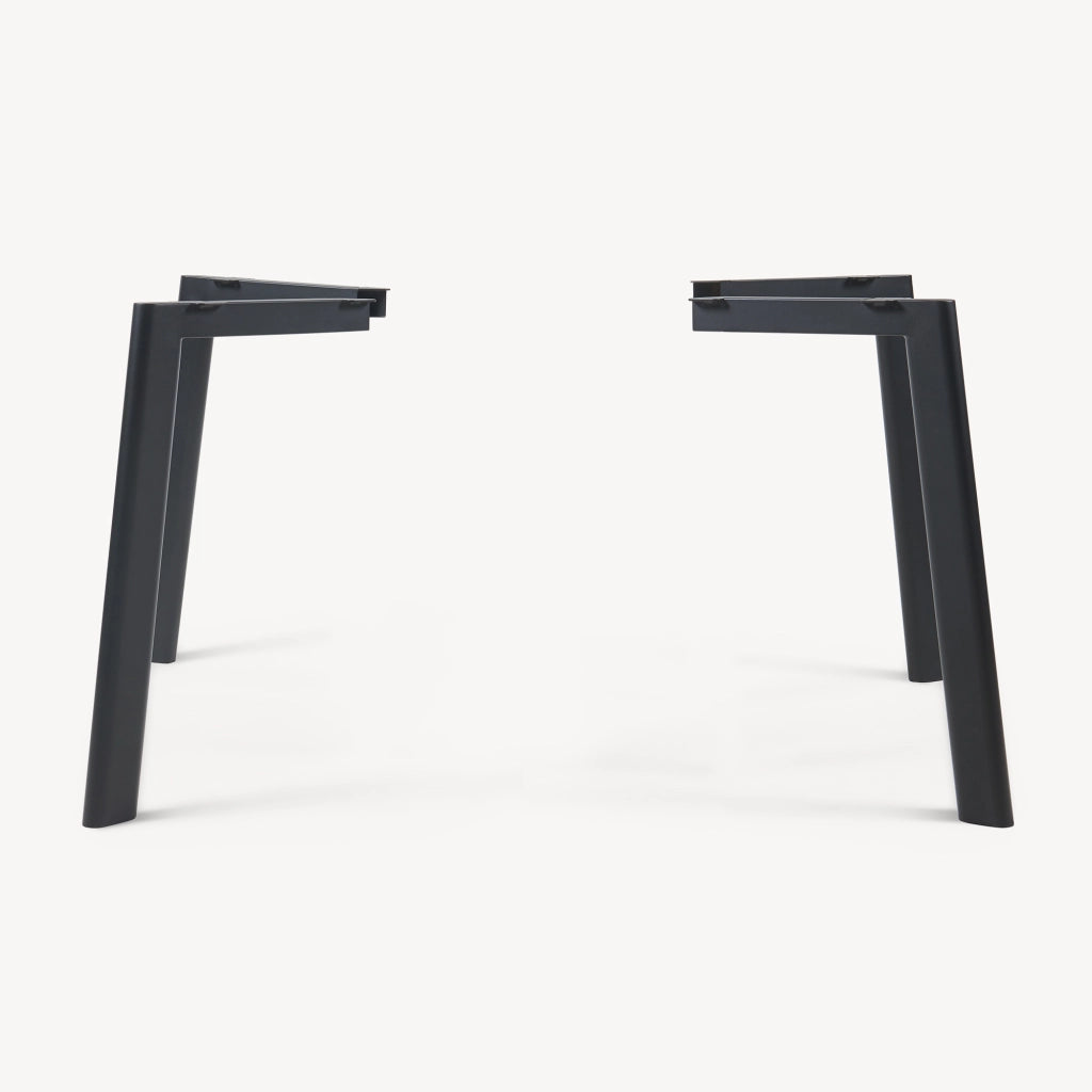 Set di 4 Gambe Hostang per Tavoli Scrivanie 'Fai da te' in Acciaio (LuxLaxA) 50 x 8 x 71 cm - Nero [en.casa]