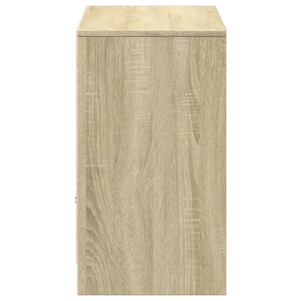 Mobile Porta TV con LED Rovere Sonoma 91x34x61 cm in Truciolato 852182