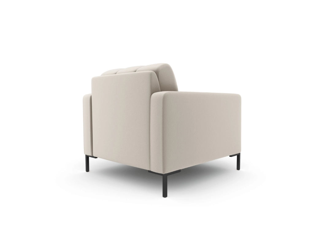 Cosmopolitan Design - Poltrona "Bali" in tessuto strutturato beige 