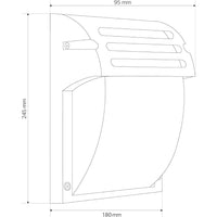 Lampada Da Parete Rsl013-1w Black