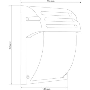 Lampada Da Parete Rsl013-1w Black