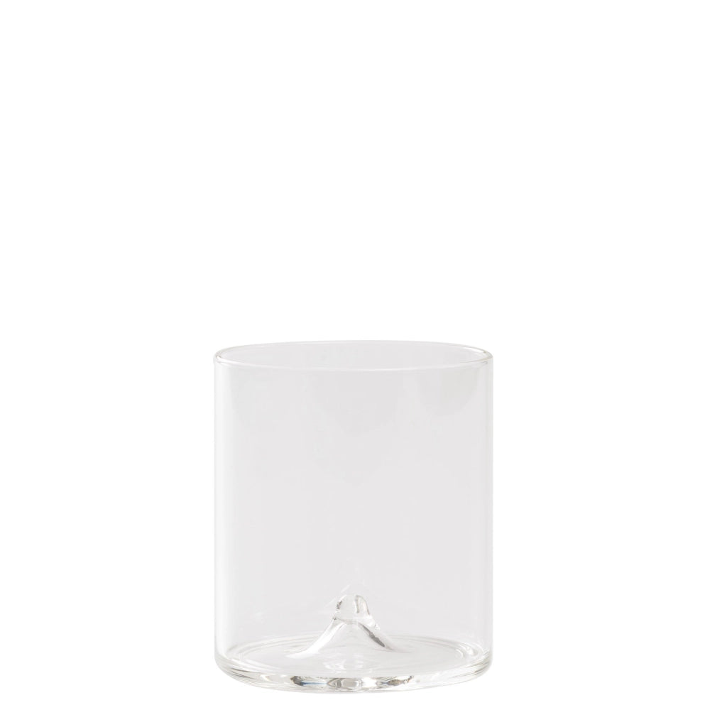 Discobolo Tumbler Set 4 Bicchieri in Vetro Borosilicato Soffiato a Mano Trasparente 34,5 cl Design Elegante per Tavola Formale e Quotidiana