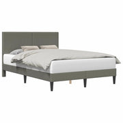 Letto matrimoniale | Letto per adulti | Struttura del letto Grigio Chiaro 140 x 190 cm Tessuto in Cords
