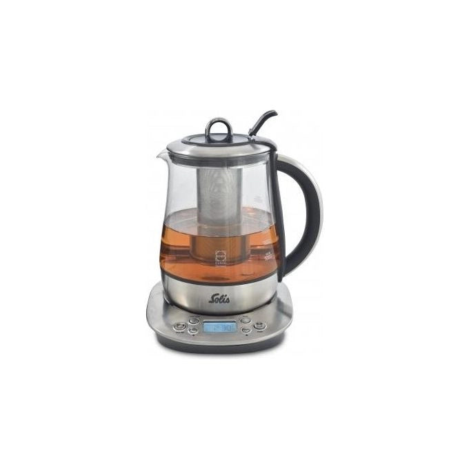 Solis 5515 bollitore elettrico 1,2 L 1400 W Acciaio inossidabile, Trasparente